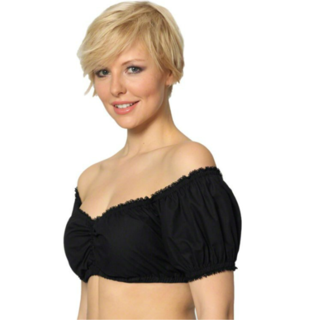 Damen Schulterfrei Oktoberfest Dirndl Bluse 1