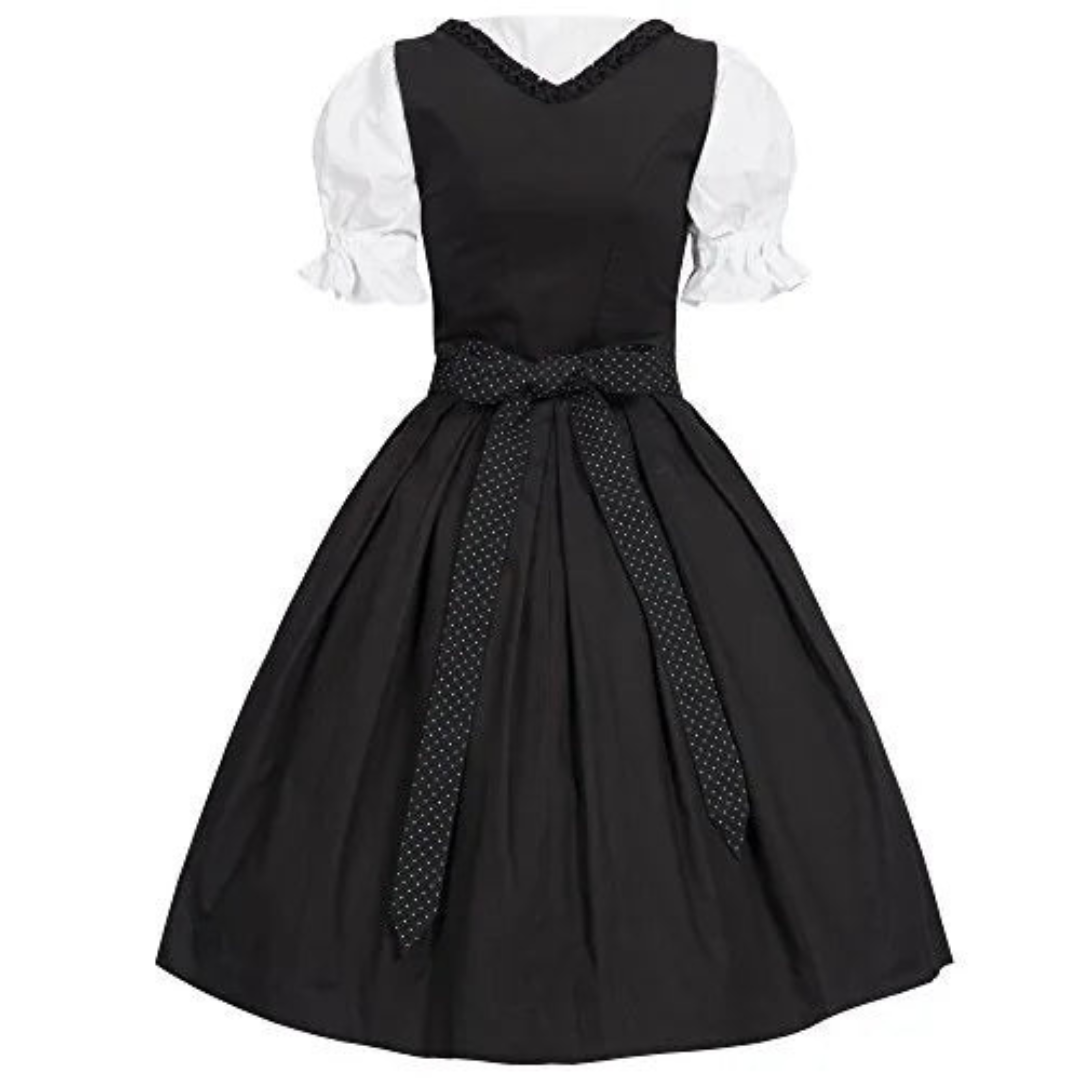 Damen Schwarz Oktoberfest Dirndl Kleid 1