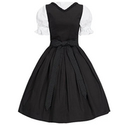 Damen Schwarz Oktoberfest Dirndl Kleid 1