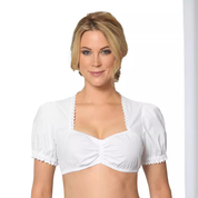 Damen Tracht Weiß Oktoberfest Dirndl Bluse 0