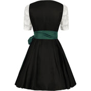 Damen Traditionell Grün und Schwarz Oktoberfest Dirndl Kleid 1