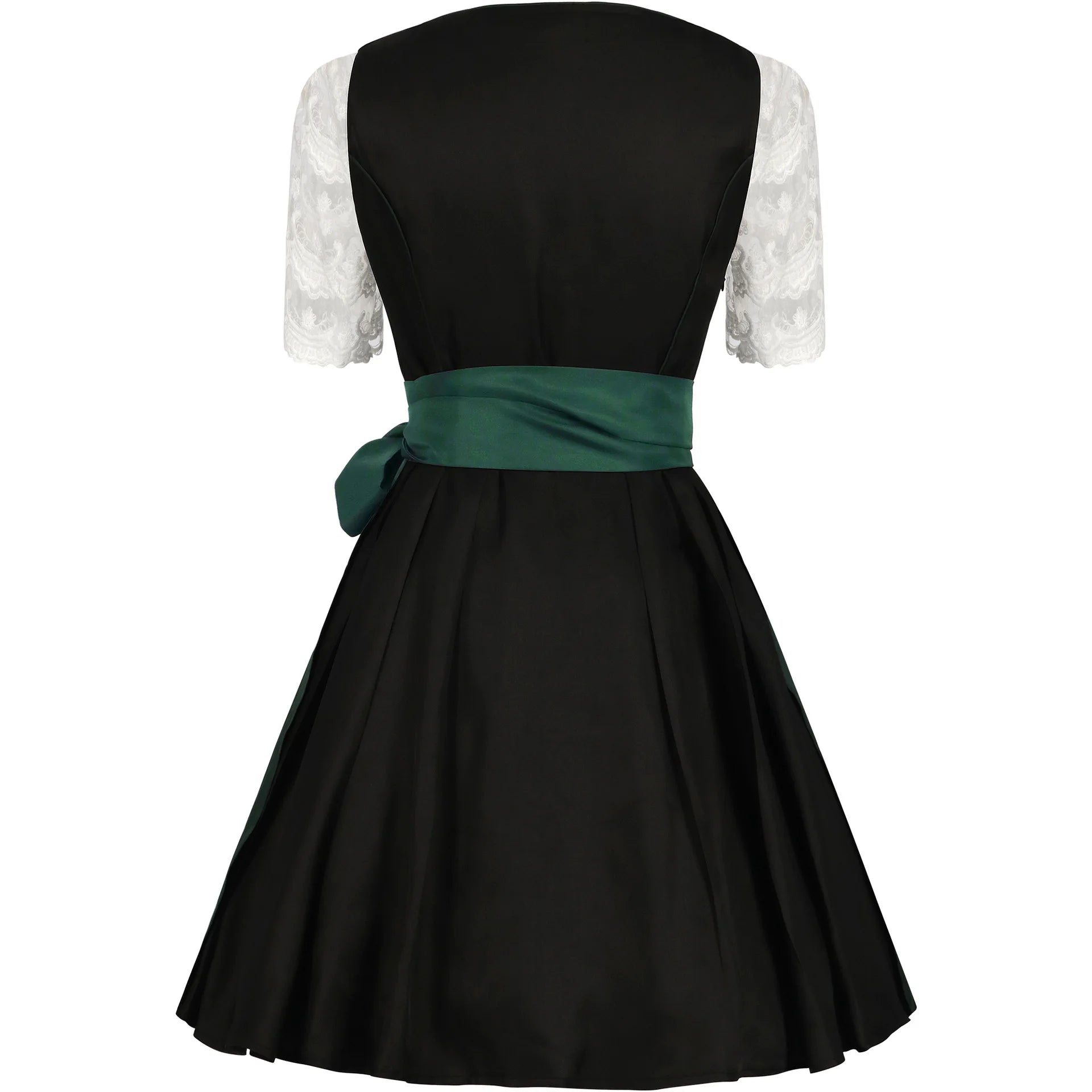 Damen Traditionell Grün und Schwarz Oktoberfest Dirndl Kleid 1