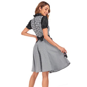 Damen Traditionell Schwarz Oktoberfest Dirndl Kleid 1