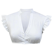 Damen Traditionell Weiße Oktoberfest Dirndl Bluse 2