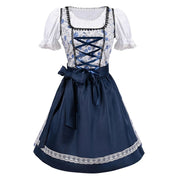 Damen Traditionelles Blau Oktoberfest Dirndl Kleid 1