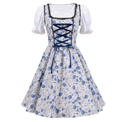 Damen Traditionelles Blau Oktoberfest Dirndl Kleid 2