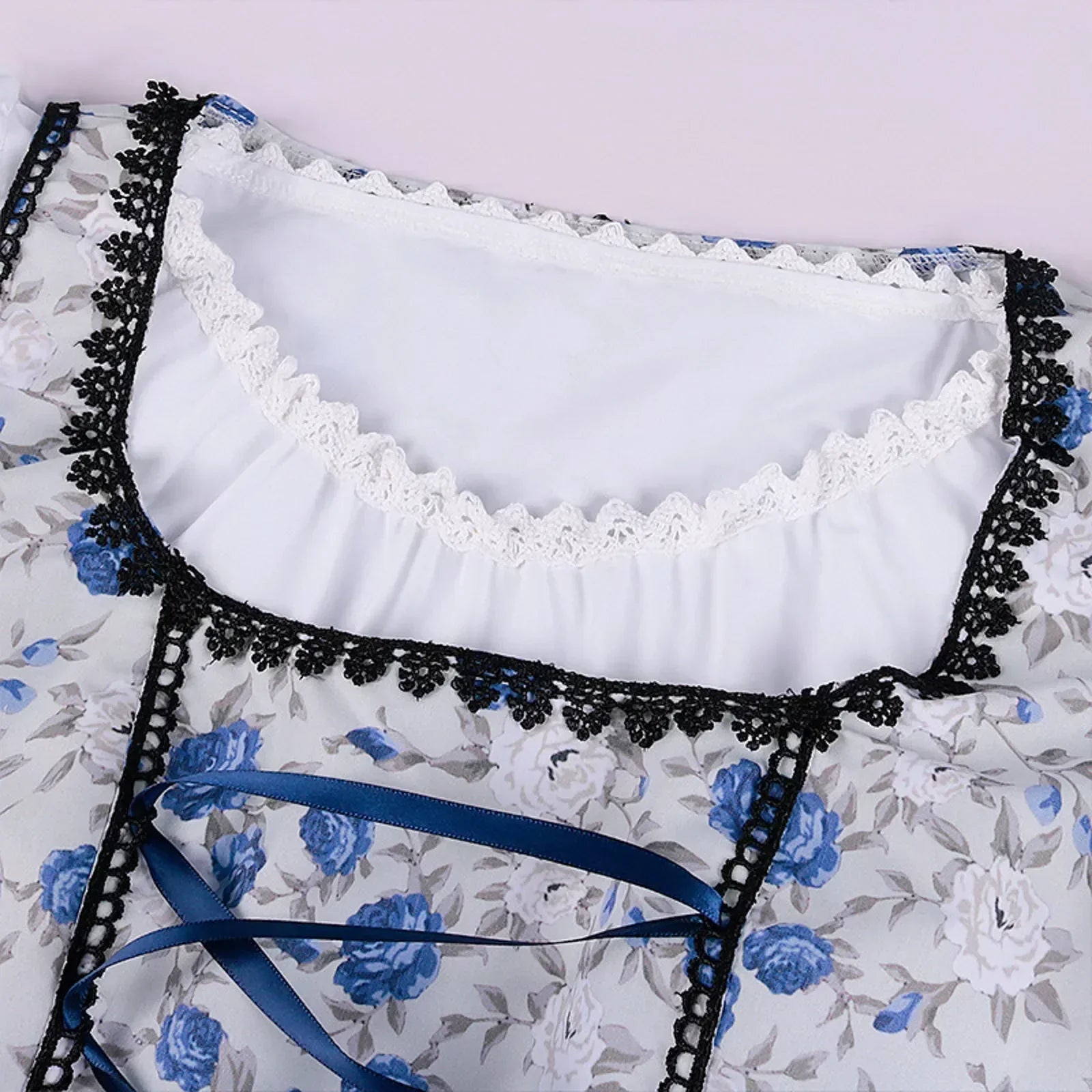 Damen Traditionelles Blau Oktoberfest Dirndl Kleid 4