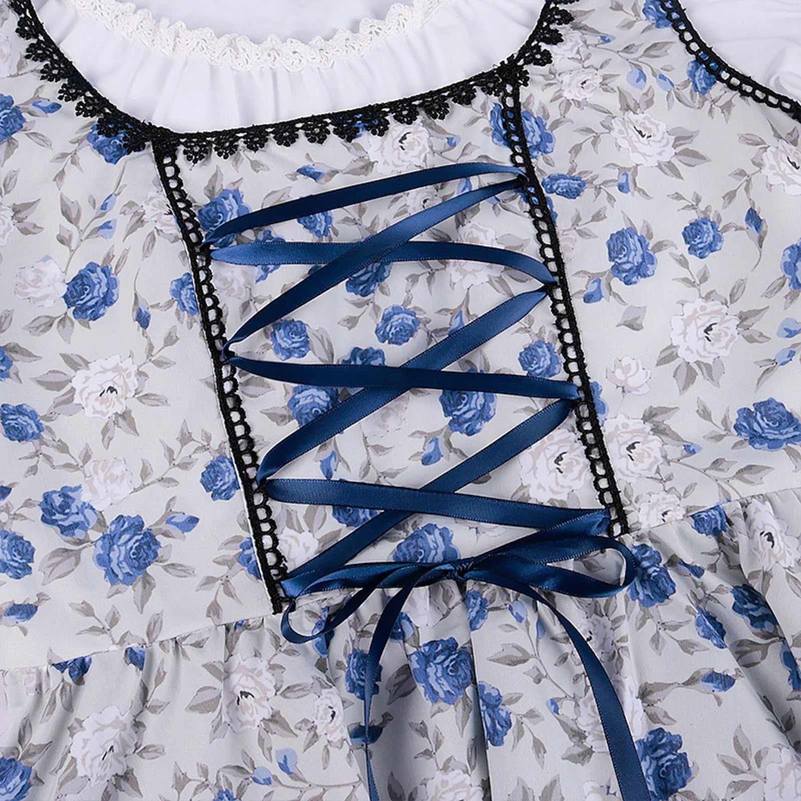Damen Traditionelles Blau Oktoberfest Dirndl Kleid 5