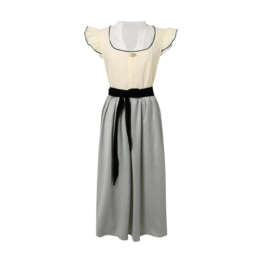 Damen Weiß Oktoberfest Dirndl Kleid 1