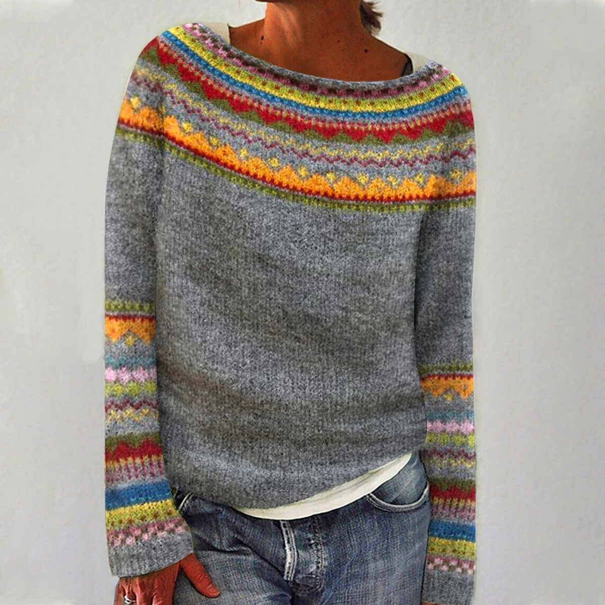 Damenpullover Winter Vintage Design – Weicher Strickpullover | DANIQUE 0