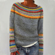 Damenpullover Winter Vintage Design – Weicher Strickpullover | DANIQUE 0