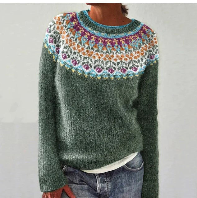 Damenpullover Winter Vintage Design – Weicher Strickpullover | DANIQUE 4