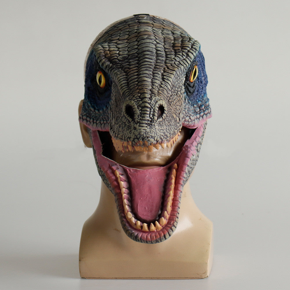Dinosaurier beweglichen Mund Latex Maske Kopfbedeckung Halloween Party Cos Requisiten 6