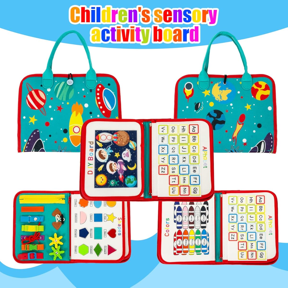 EduPlay | Weiches Aktivitäts- und Lernbuch für Kleinkinder mit ansprechenden Designs 2