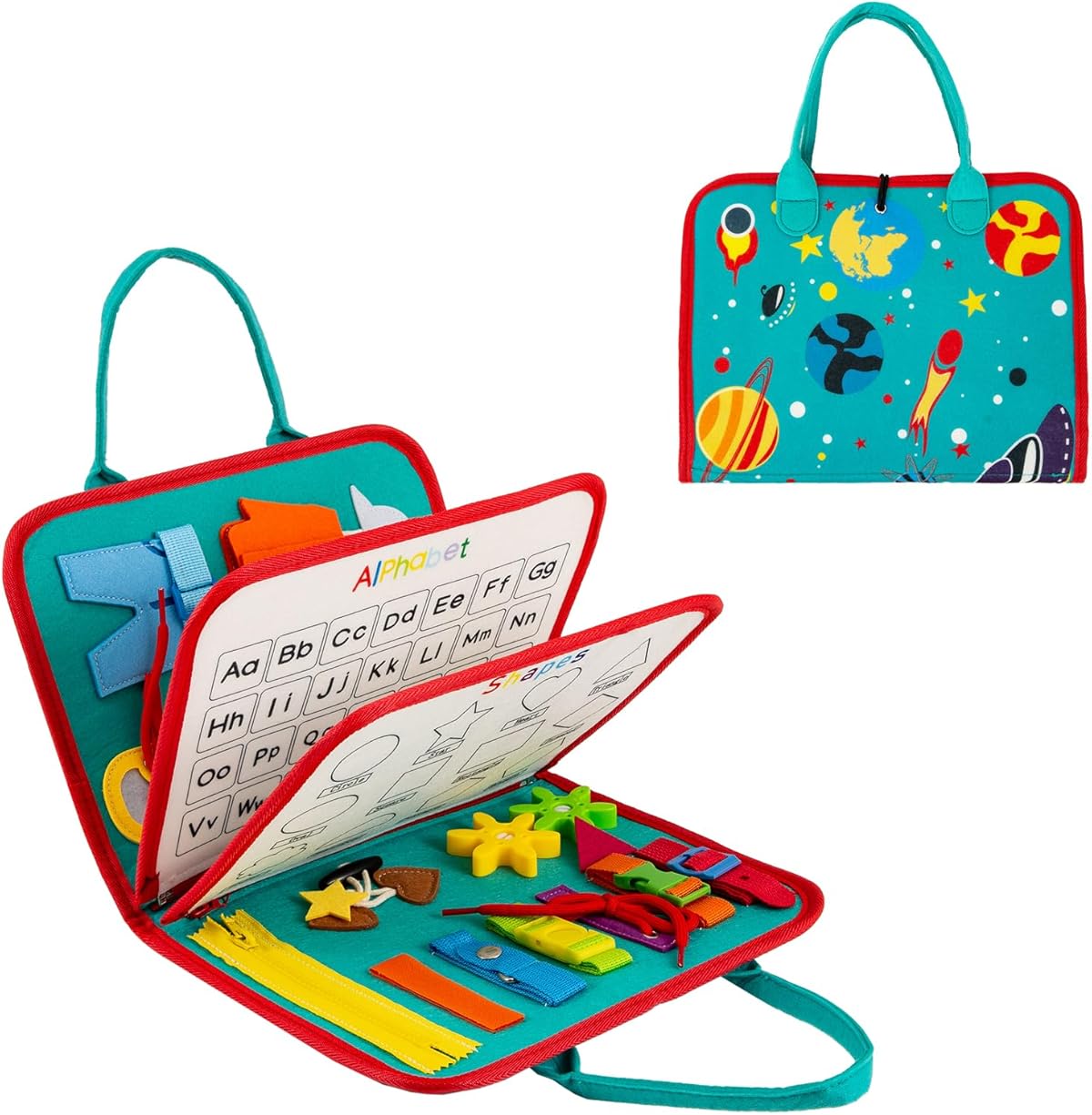 EduPlay | Weiches Aktivitäts- und Lernbuch für Kleinkinder mit ansprechenden Designs 3