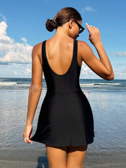 Einfaches runde Halle -Kleid für Urlaub und Badebekleidung 5