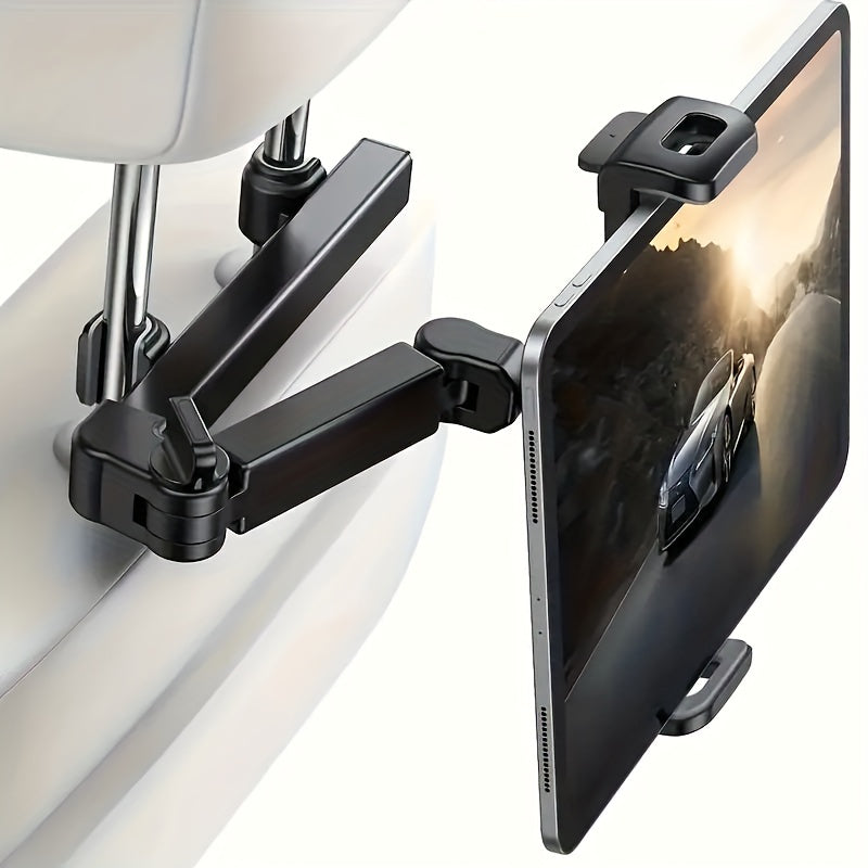 Einstellbarer Tablethalter für die Autoübergang - passt 5 bis 14 Geräte, sicherer und vielseitiger Tablet -Ständer für die Reise 0