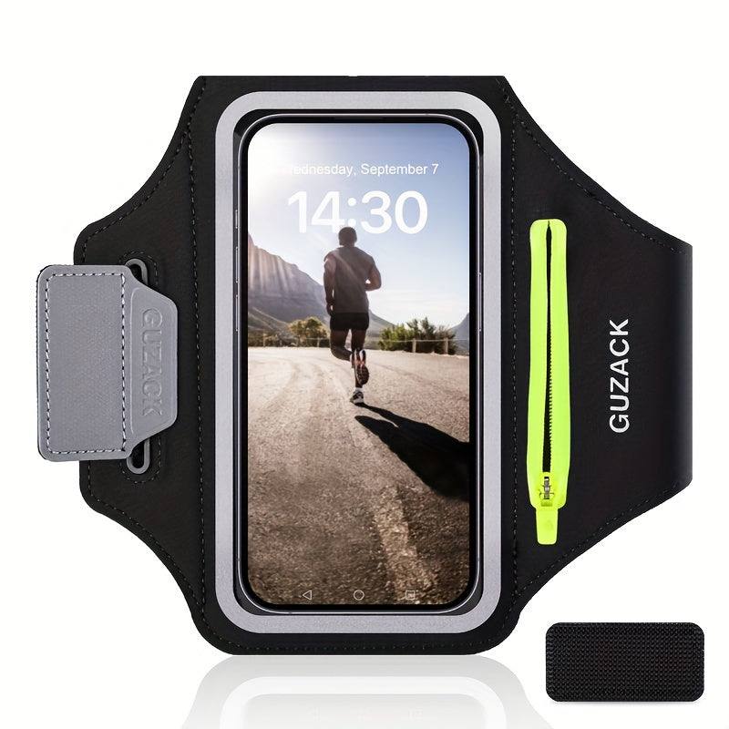 Einstellbarer Telefonhalter mit Hörphone-Fach-passt die Armgrößen 26-42 cm, kompatibel mit iPhone und Galaxie 1