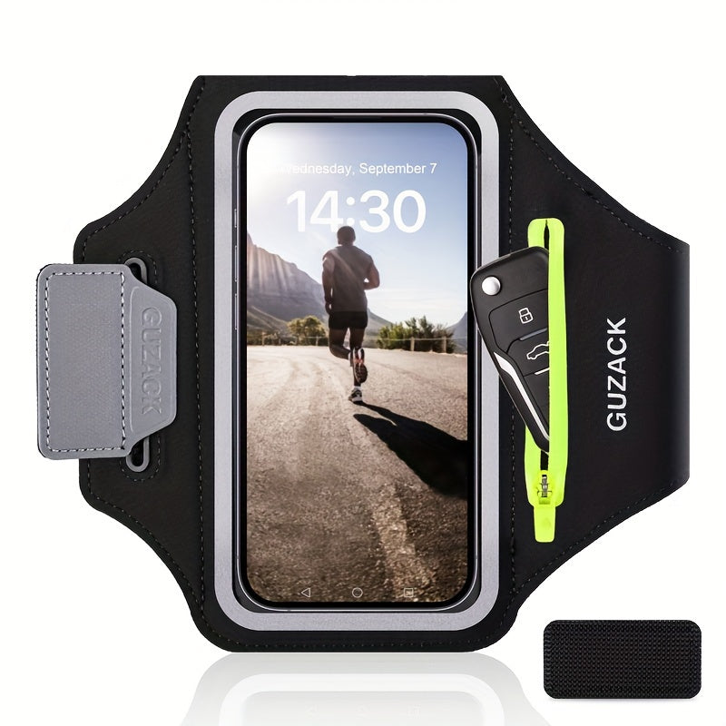 Einstellbarer Telefonhalter mit Hörphone-Fach-passt die Armgrößen 26-42 cm, kompatibel mit iPhone und Galaxie 3
