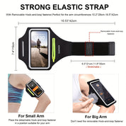Einstellbarer Telefonhalter mit Hörphone-Fach-passt die Armgrößen 26-42 cm, kompatibel mit iPhone und Galaxie 5