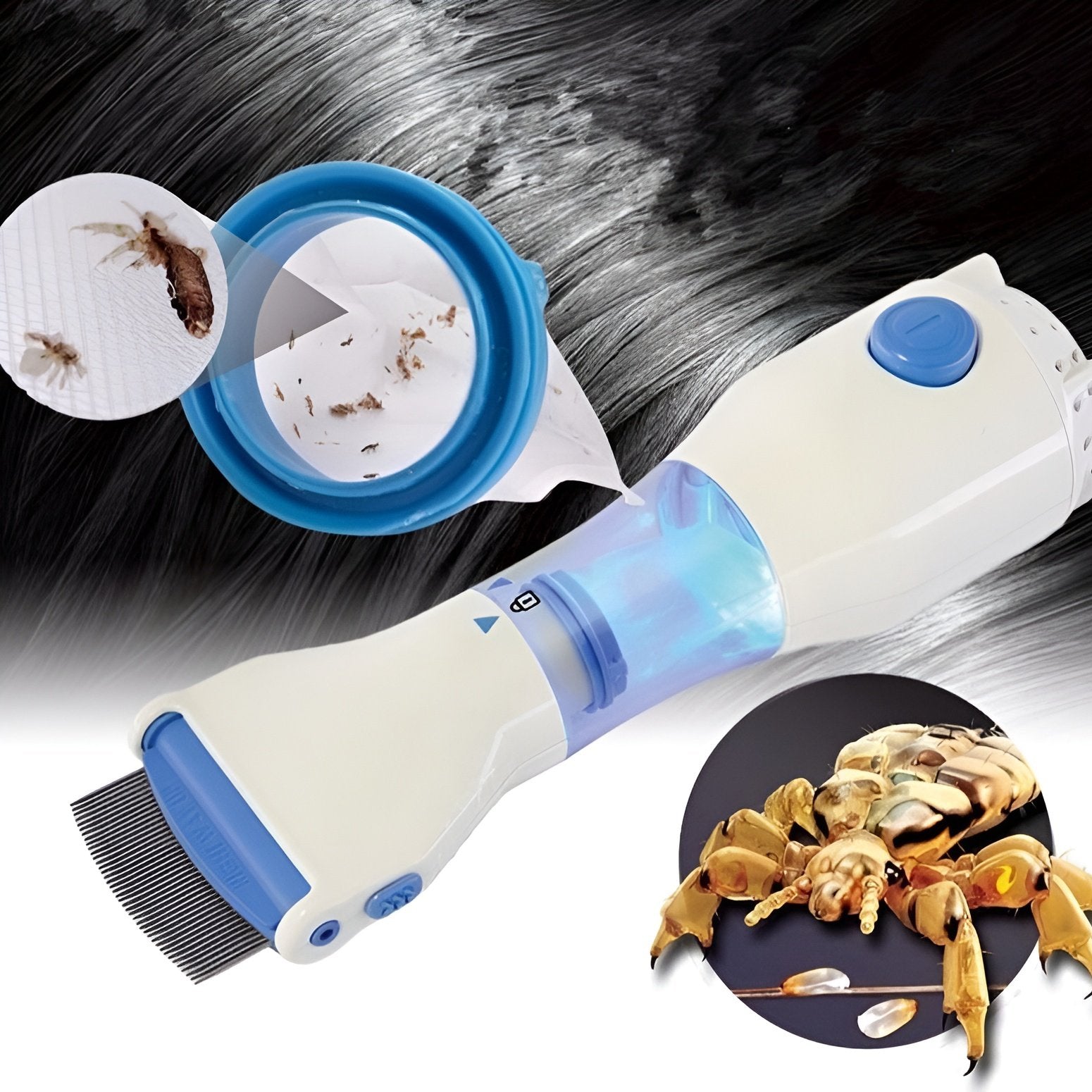 Electric Lice Comb Lice Entferner wahr - frei und sicher - Floh 1