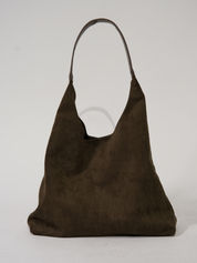 Elegante Damen-Ledertasche, vielseitiges Wildleder 9