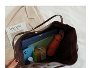 Elegante Damen-Schultertasche, mittelgroß, aus hochwertigem Synthetikgewebe 3