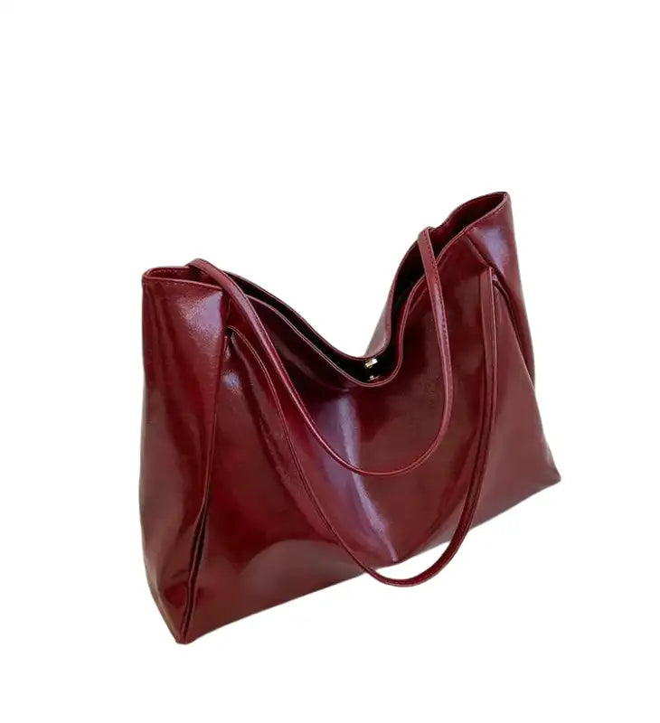 Elegante Damen-Schultertasche, mittelgroß, aus hochwertigem Synthetikgewebe 8