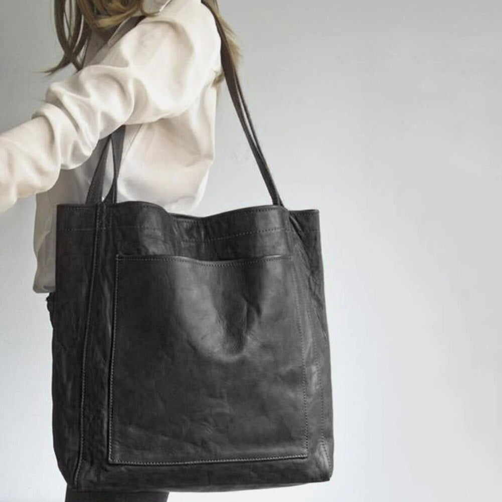 Elegante Damen-Schultertasche, vielseitig, schwarz 4