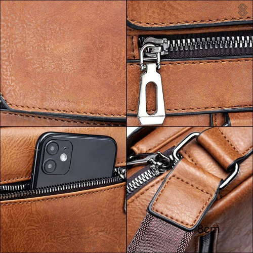 Elegante Damenhandtasche, zeitloses Design, Leder 3