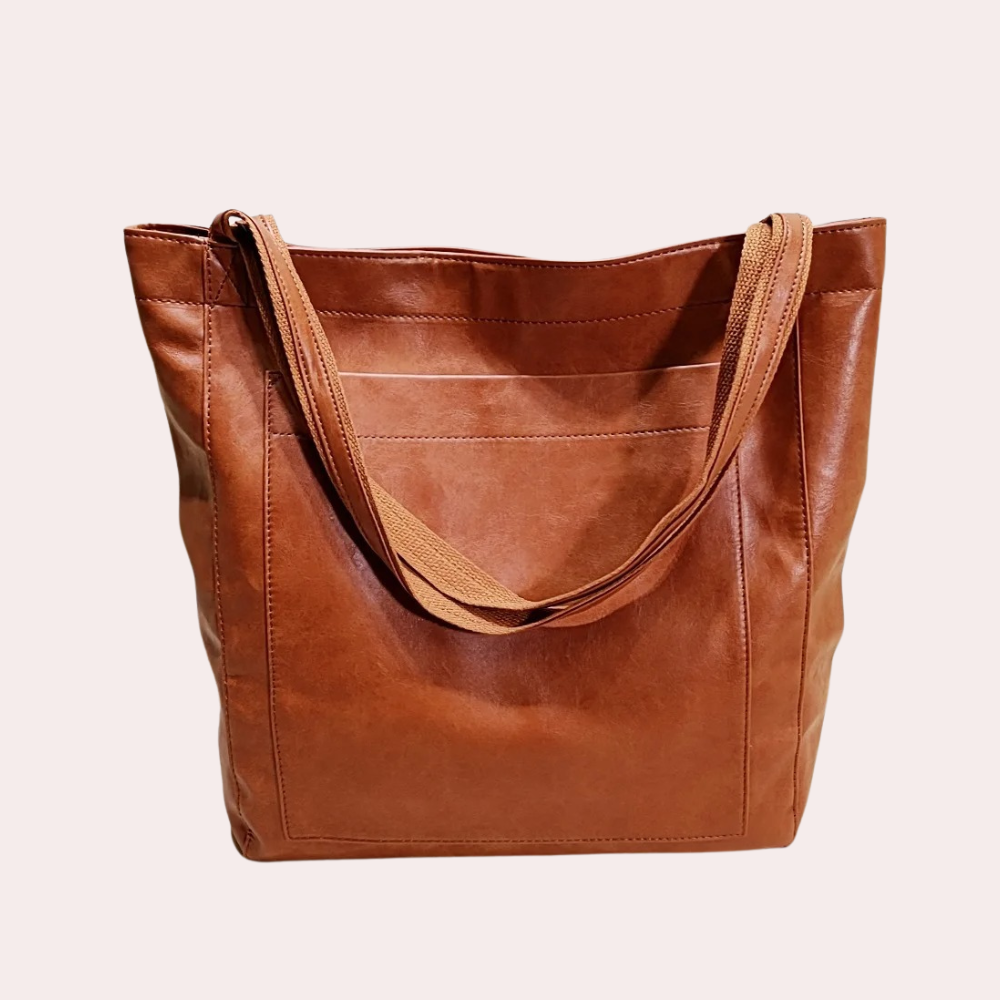Elegante Damenhandtasche aus veganem Leder 2