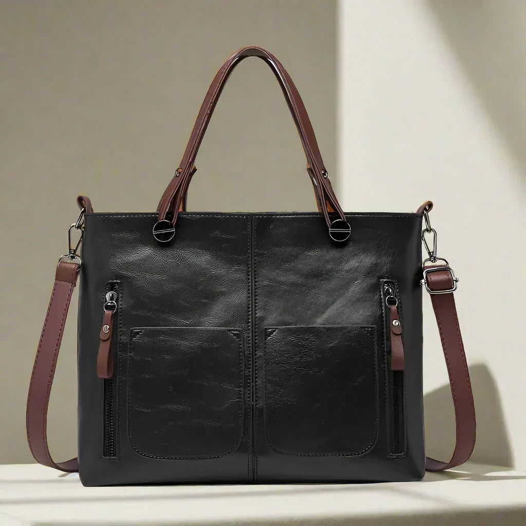 Elegante Vintage-Handtasche für Damen aus strapazierfähigem Stoff 6