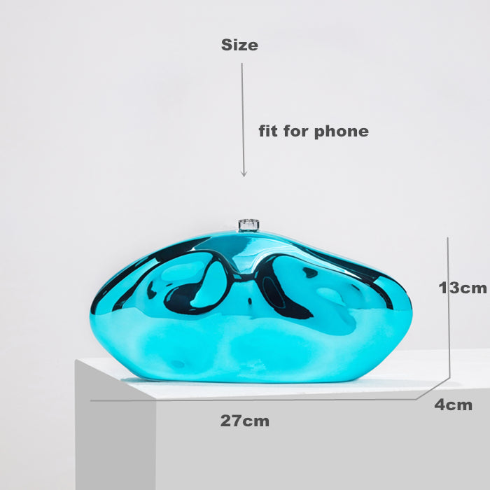 Elegante, strukturierte Damen-Clutch in Goldoptik – Luxus 7