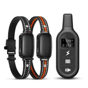 Elektrische Hundetrainingskragen mit Fernbedienung, wasserdicht, 16 einstellbare Stoßstufen, 1000 m Range, Piepton- und Vibrationsmodi 1