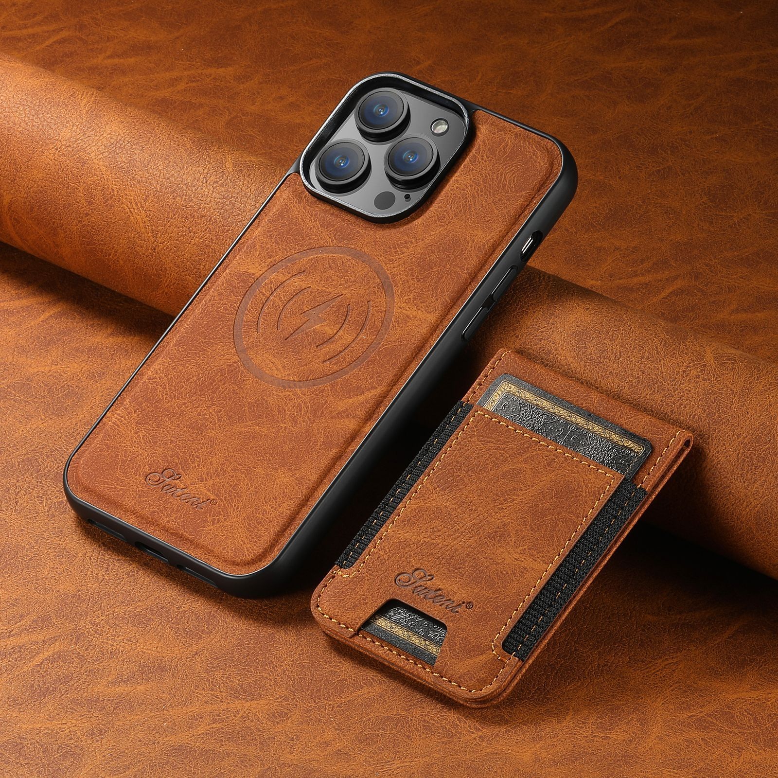EliteGuard - stilvoller und langlebiger Luxus -Telefonkoffer mit integriertem Kartenhalter 0