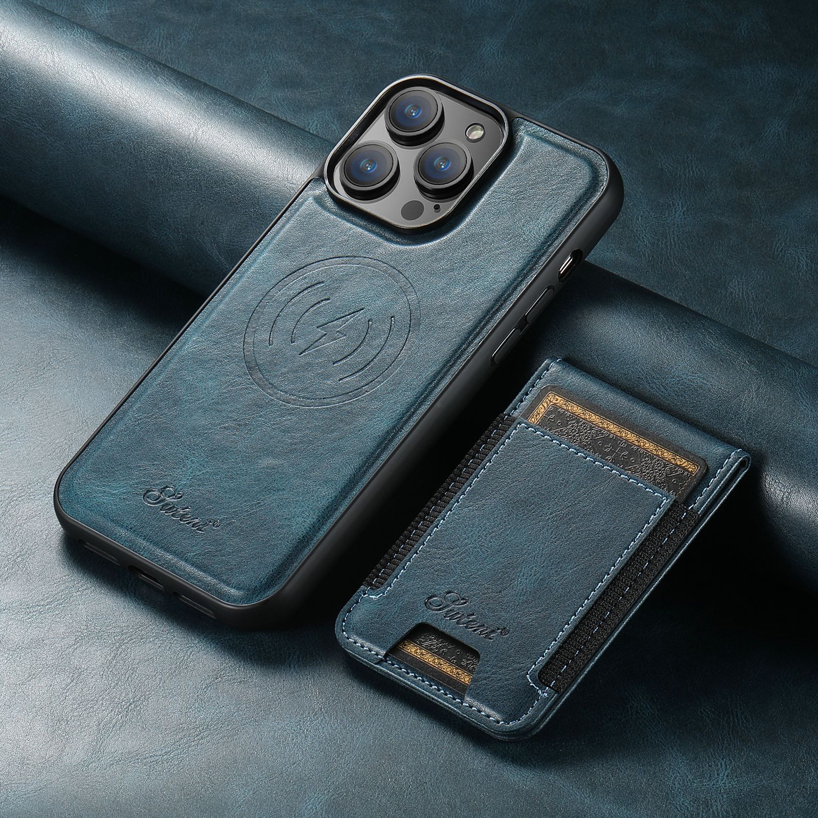 EliteGuard - stilvoller und langlebiger Luxus -Telefonkoffer mit integriertem Kartenhalter 6