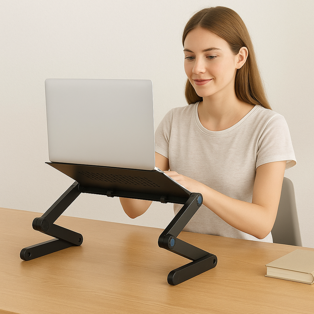 Ergonomisk laptopställning