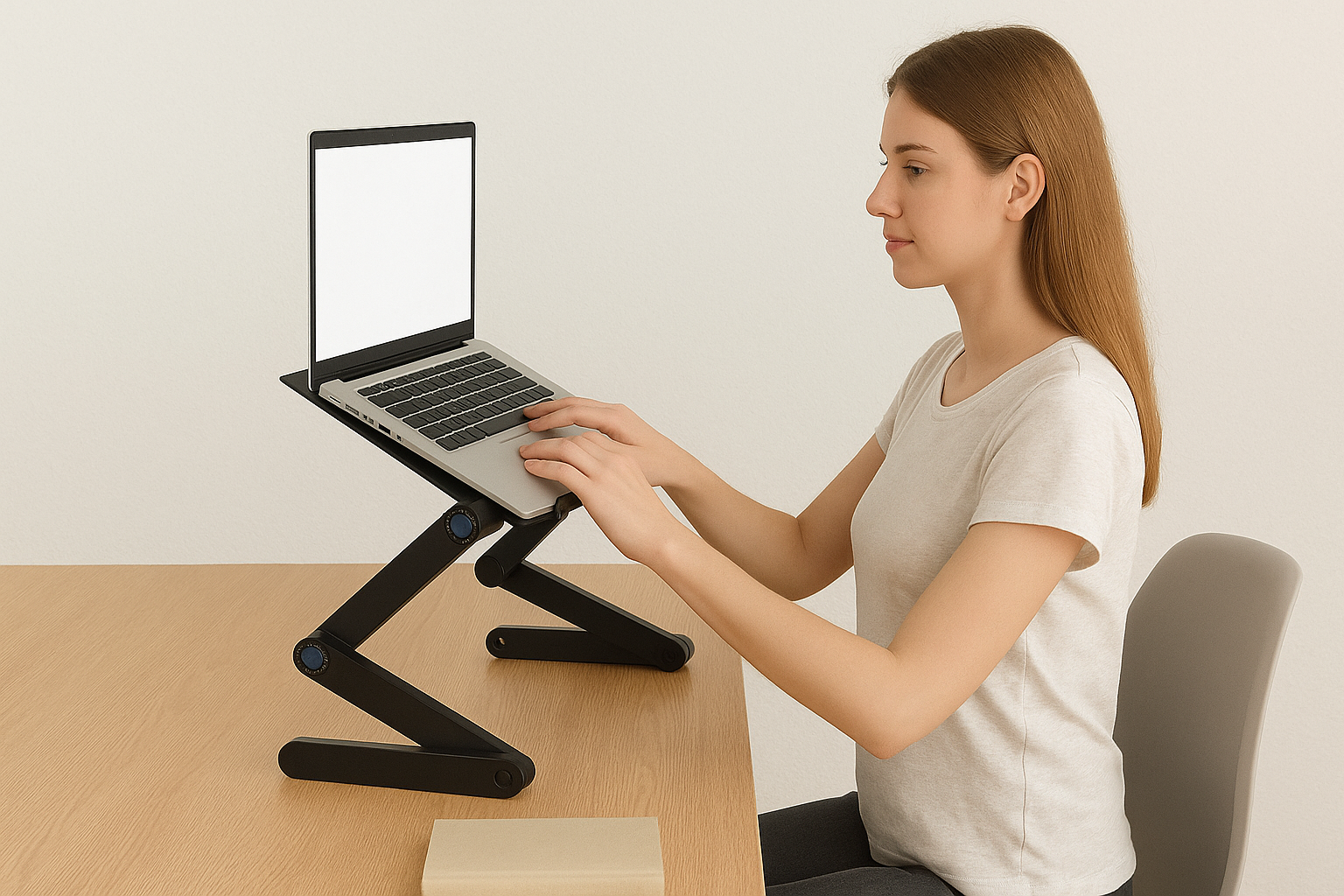 Ergonomisk laptopställning