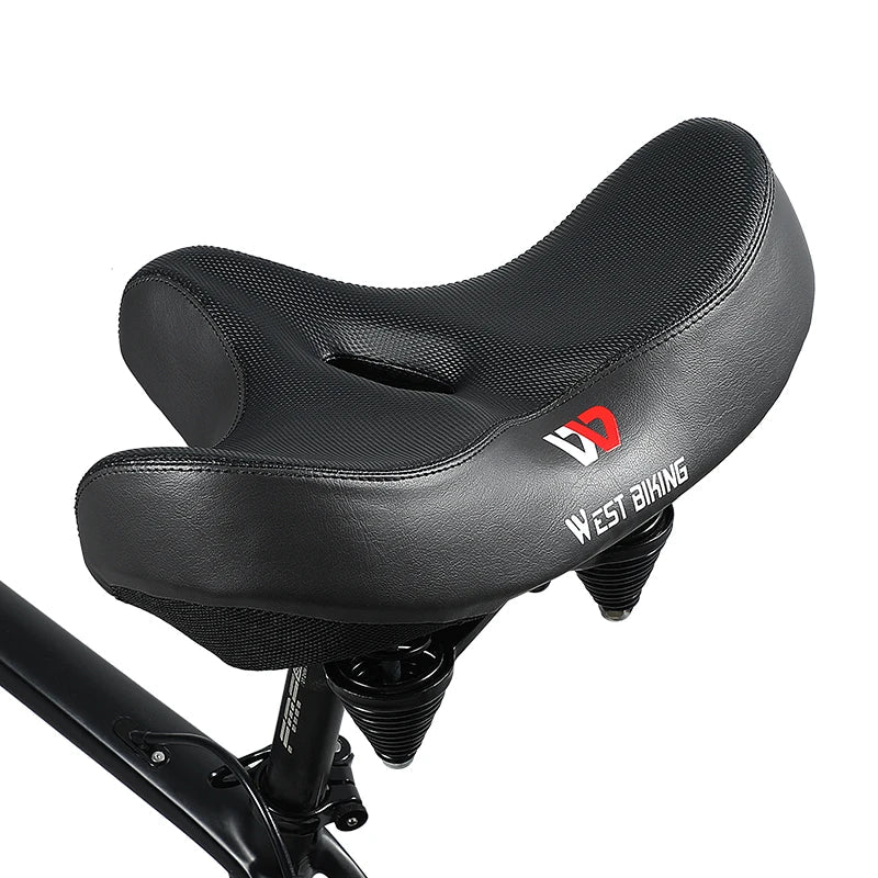 Ergonomischer Fahrradsitz mit dickem Kissenpolster - bequemster Fahrradsitz für MTB und Straßenräder, atmungsaktives Design 0