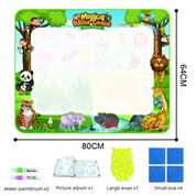 Extra große Wasser-Malmatte für Kinder – Kleckerfreie, lehrreiche Malmatte mit verschiedenen Motiven 10