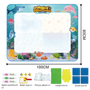 Extra große Wasser-Malmatte für Kinder – Kleckerfreie, lehrreiche Malmatte mit verschiedenen Motiven 15