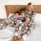 Familien Weihnachts-Pyjama Set Bequem Weicher Stoff 0