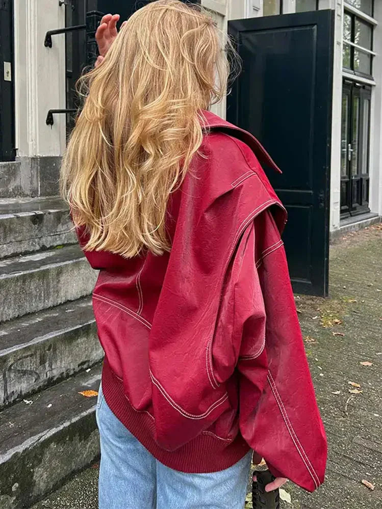 CADENCE | Vinröd damjacka