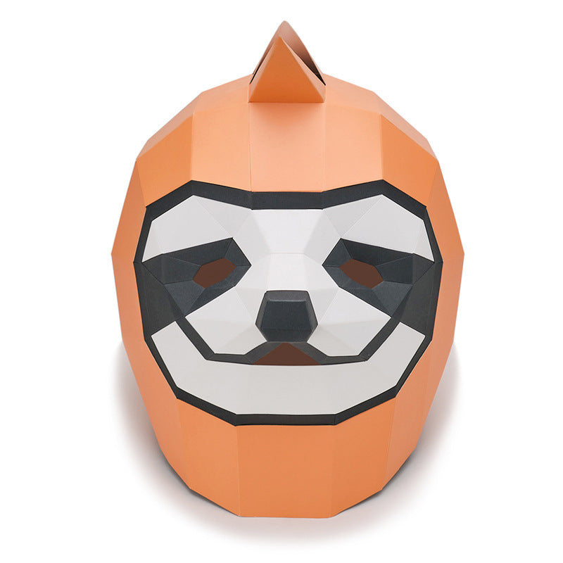 Faultier Lustige Maske Papier Form KopfbedeckungDIY Material Party 2
