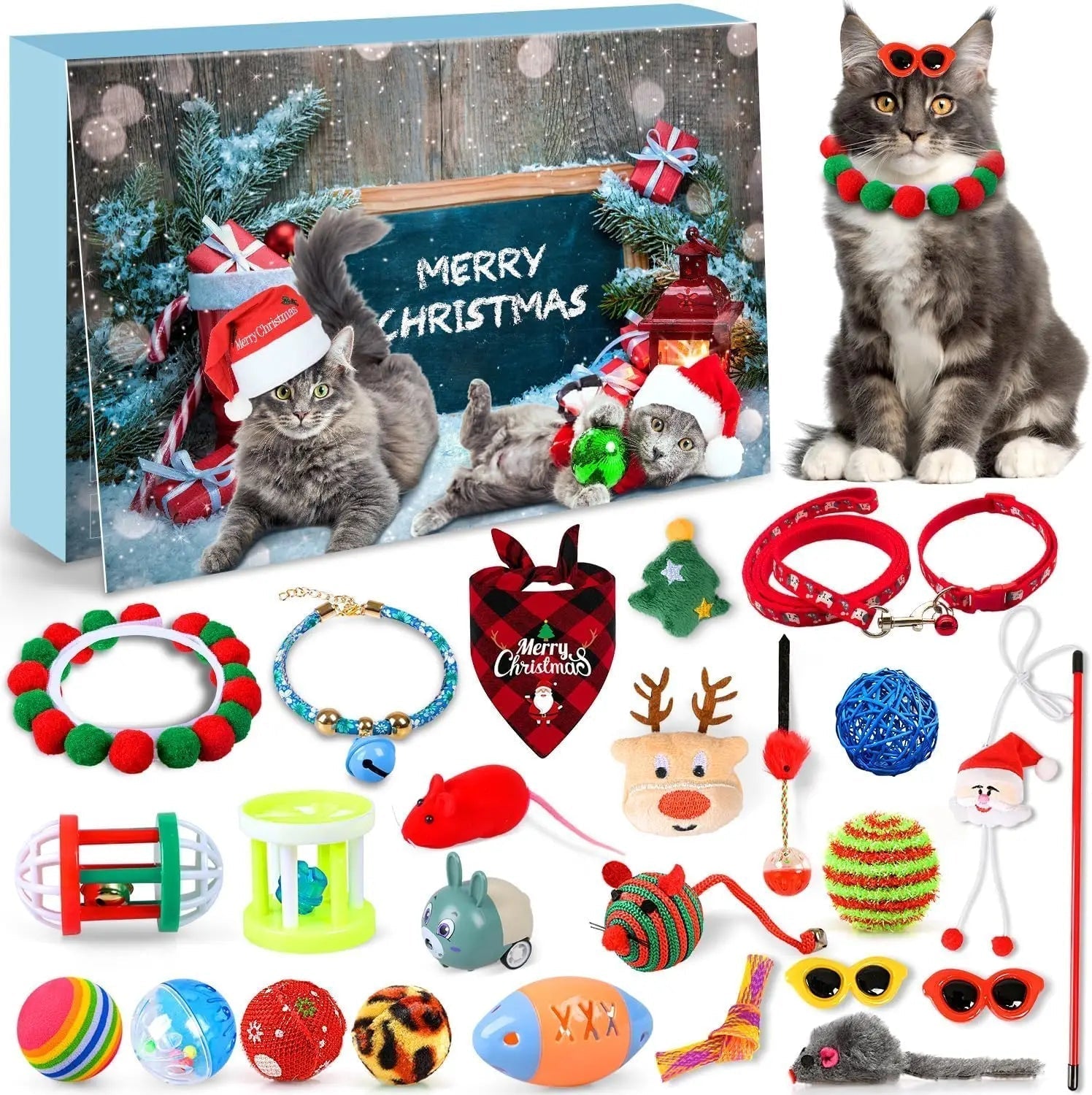 FelineFest | Interaktiver Katzen-Adventskalender mit tollen Spielzeugen und Leckereien 1