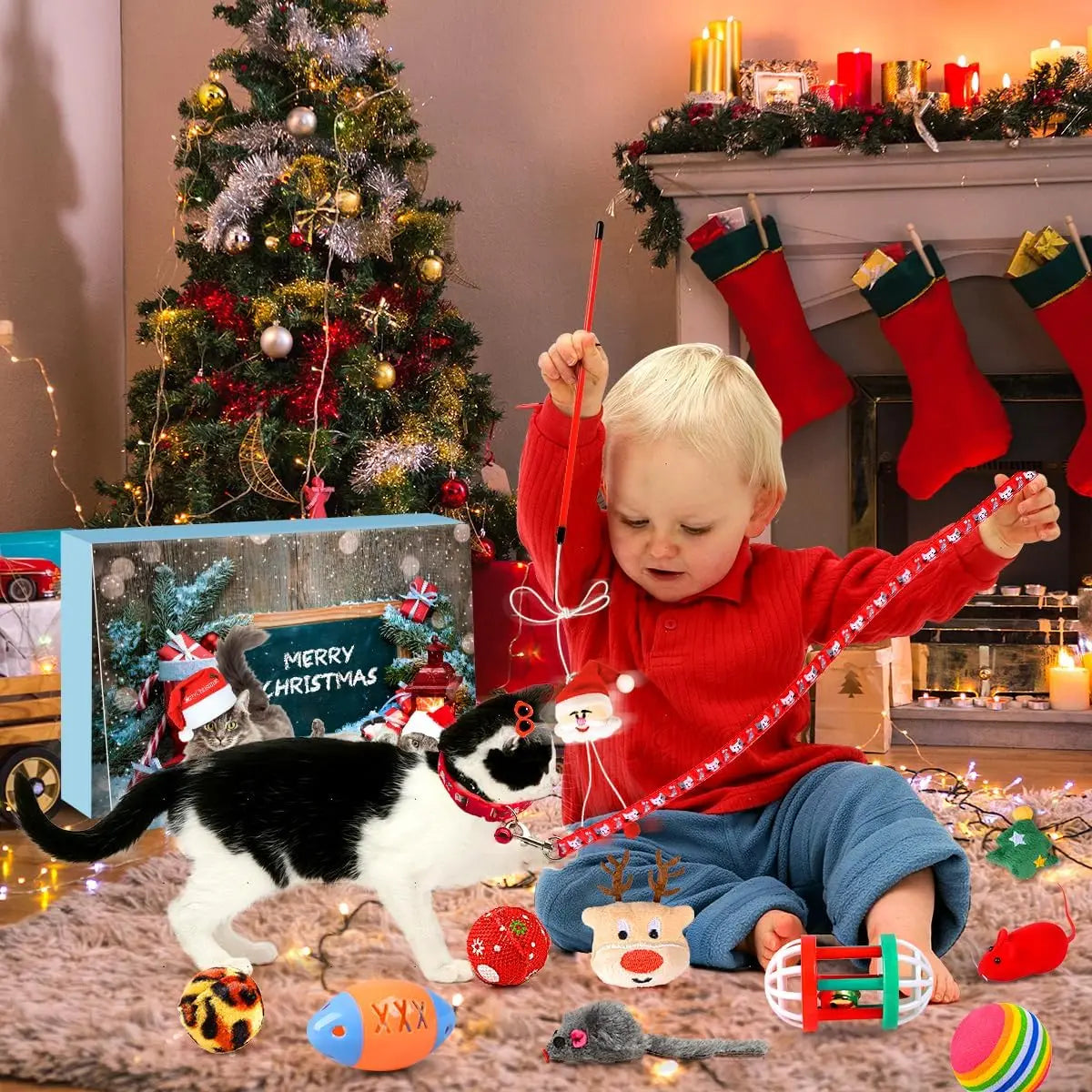 FelineFest | Interaktiver Katzen-Adventskalender mit tollen Spielzeugen und Leckereien 5