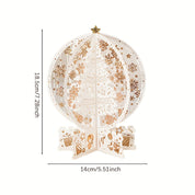 FestivaTree | 3D-Pop-Up-Weihnachtskarte mit festlichem Weihnachtsbaum-Motiv 3