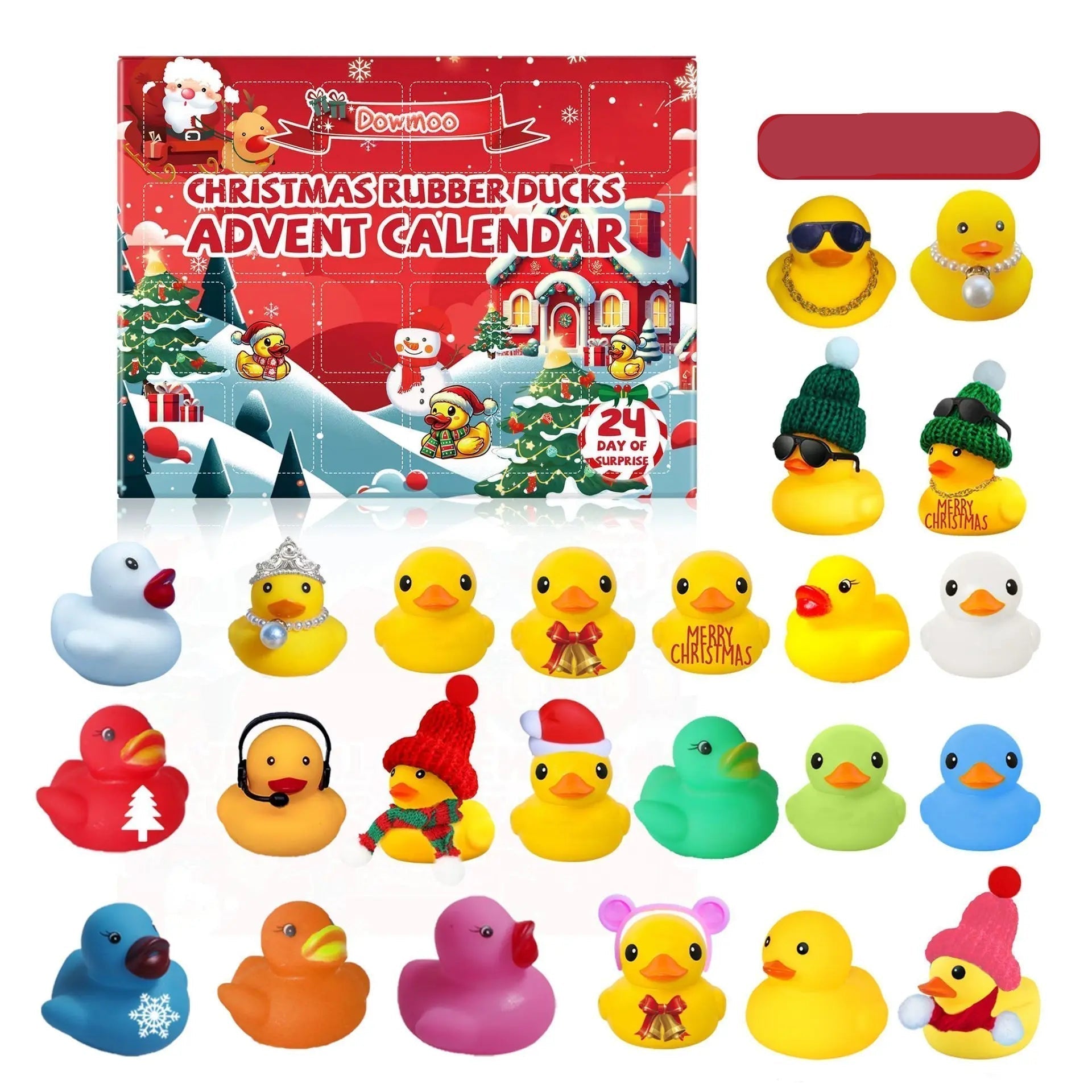 FestiveDuck | Fröhlicher Adventskalender mit Gummienten für Kinder – Weihnachtsspaß garantiert! 0
