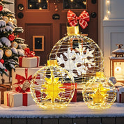 FestiveSpheres – 3-teiliges LED-Kugellichter-Set für die Weihnachtsdekoration 1