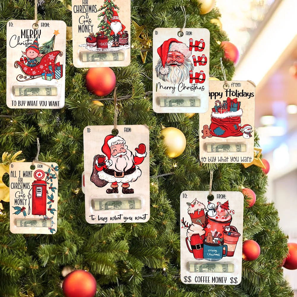 FestiveWood | Rustikaler Weihnachtskartenhalter aus Holz für die festliche Dekoration 10